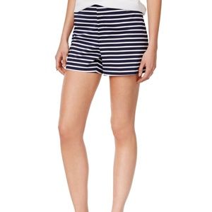 New Maison Jules  Navy and White Striped Shorts